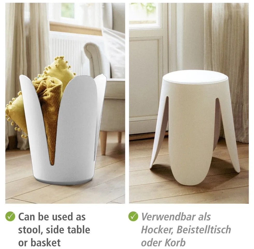 Biela plastová stolička Comiso – Wenko