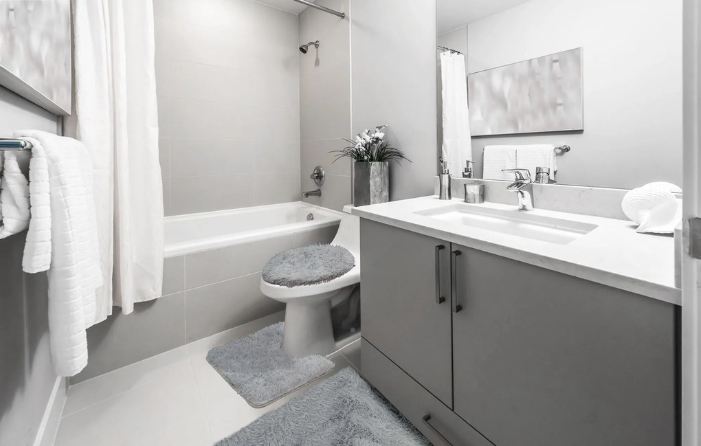 Tutumi Tutumi, 3 dielna súprava kúpeľňových predložiek 391869B, svetlá šedá, HOM-05677
