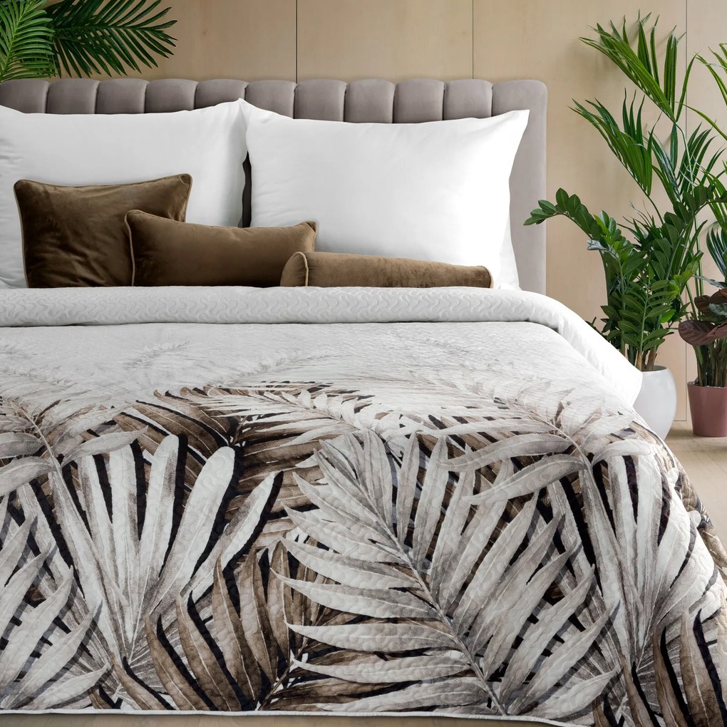 PREHOZ NA POSTEĽ NESSA 200X220 CM LISTY