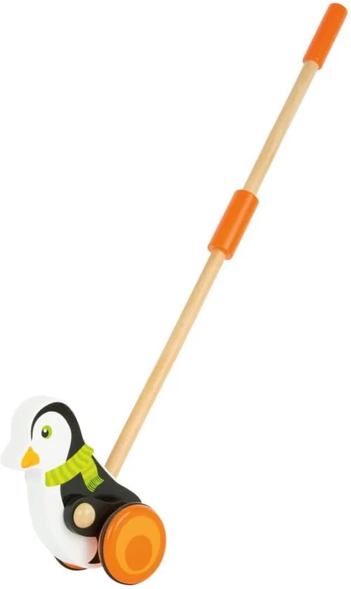 Drevená hračka na tyči Legler Animal Penguin