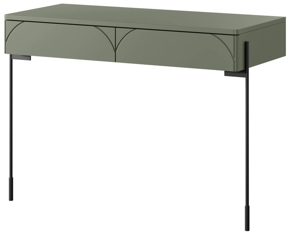 Konzolový / Toaletný stolík Sonatia 104 cm - olivová