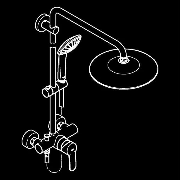 GROHE 27684001 - Sprchový systém VITALIO JOY 260 450 mm lesklý chróm