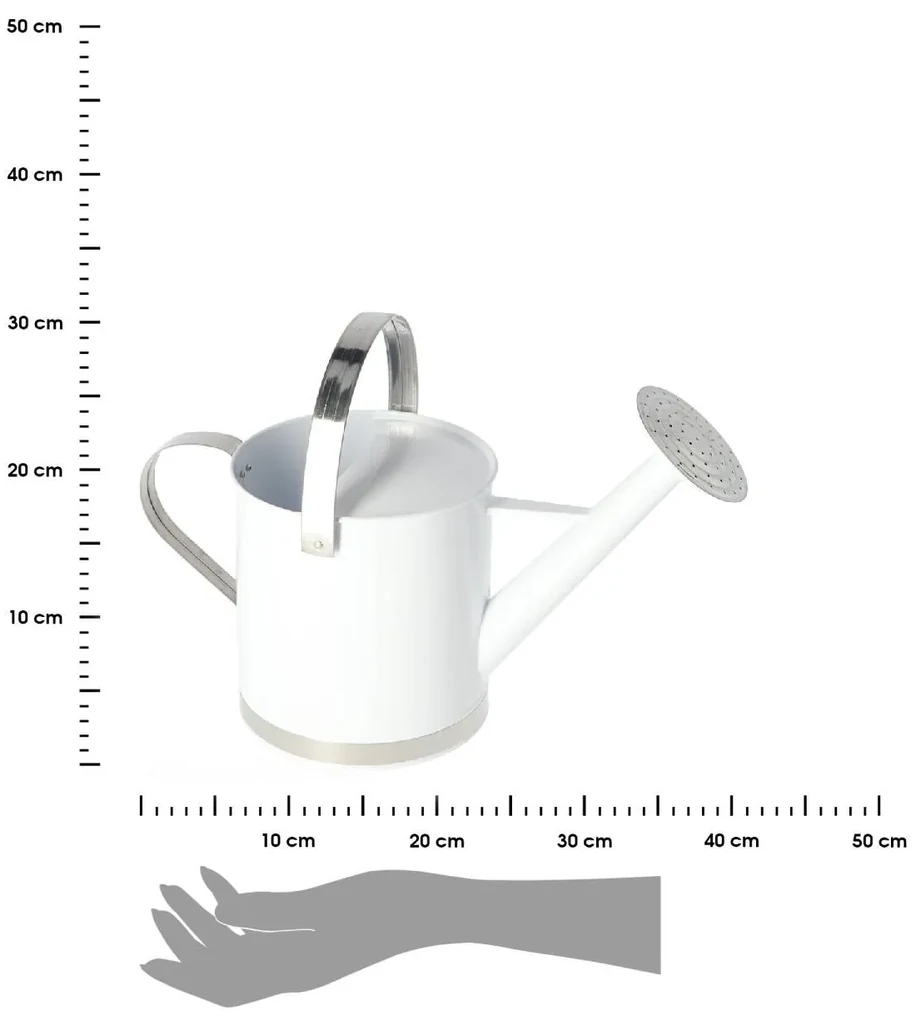 Esschert Design Kanva na polievanie Maja, 4,8 l, biela