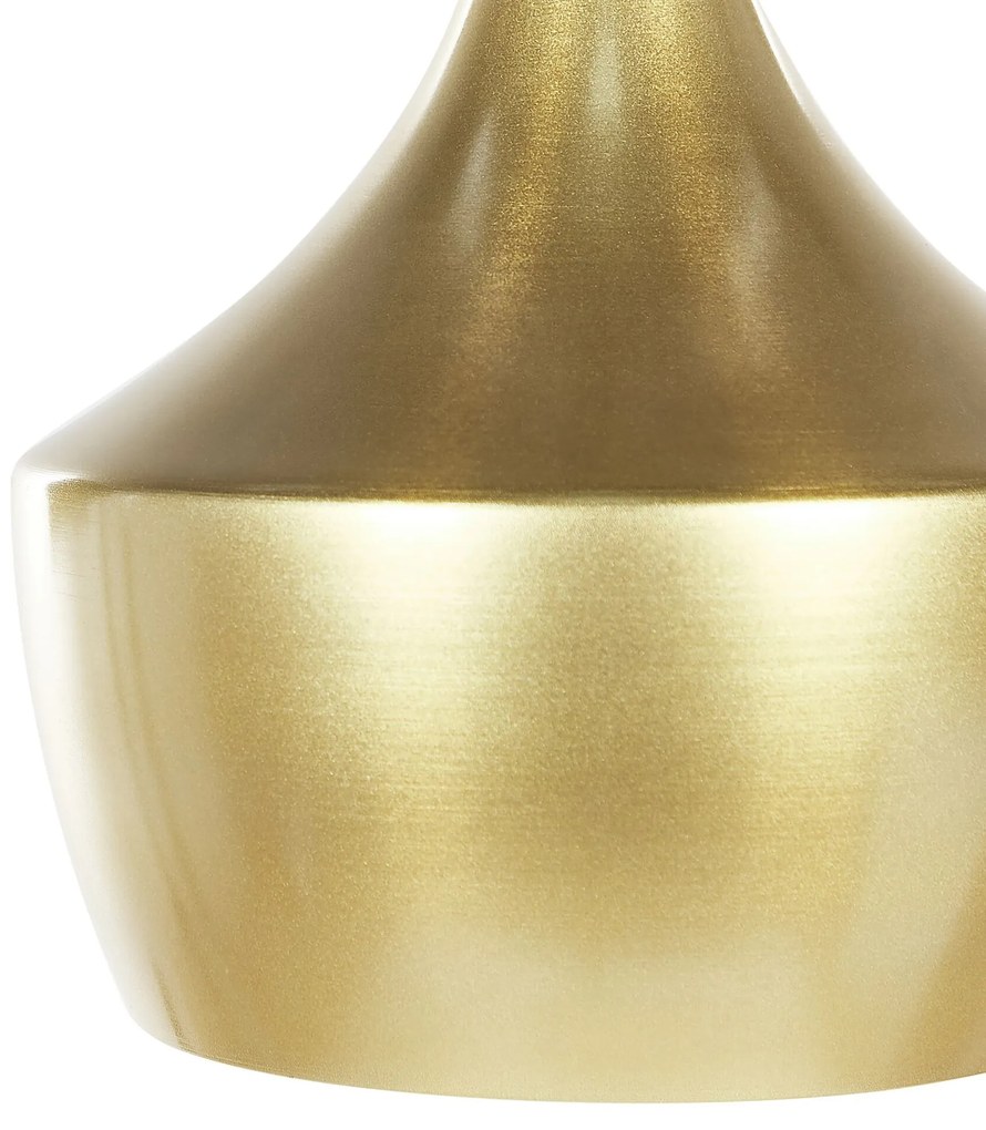 Kovová závesná lampa zlatá FRASER Beliani