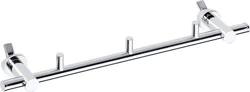 Bemeta Design RAWELL: Držiak uterákov na vykurovacie teleso, 300 mm, s háčikmi, lesk - 134504222