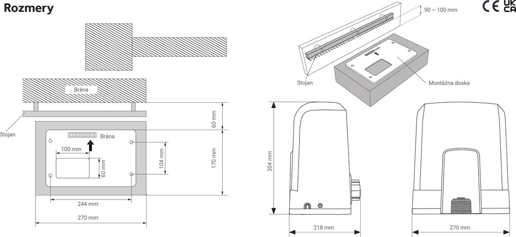LiftMaster by Chamberlain LiftMaster SL1000EVK-03 s myQ rozhraním 828EV