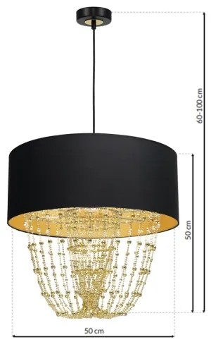 Luster na lanku ALMERIA 1xE27/60W/230V