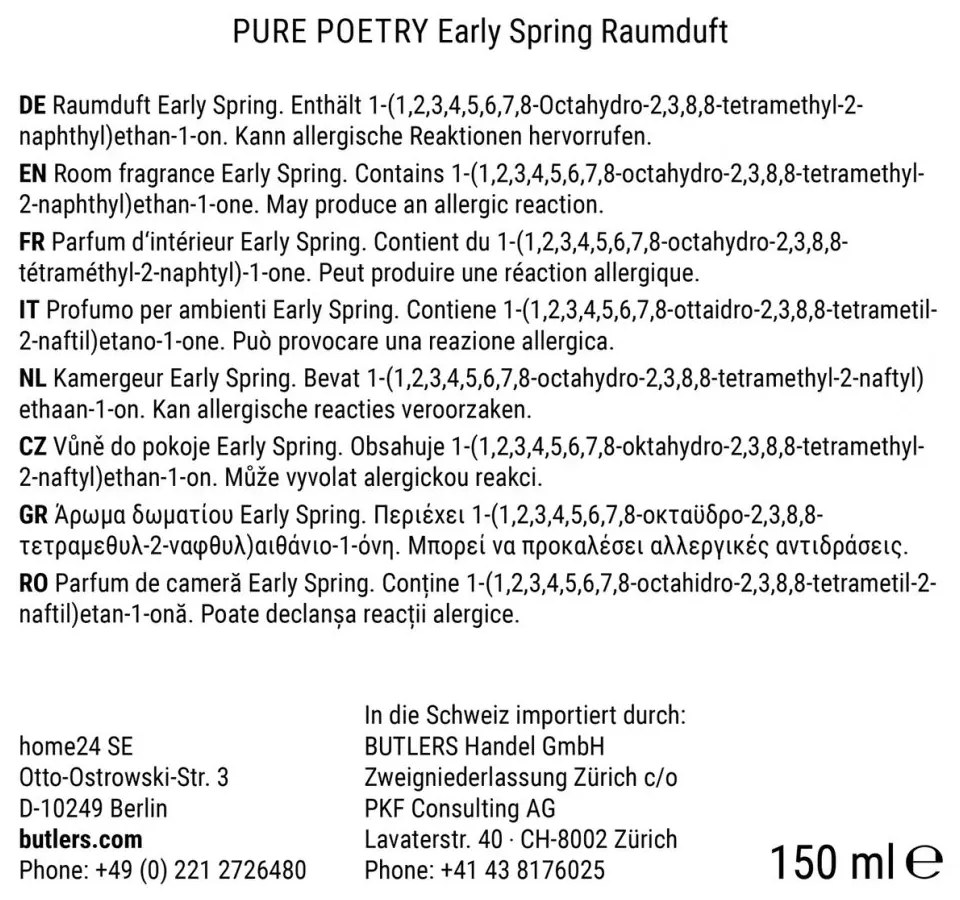 PURE POETRY Vôňa do bytu Early Spring 150 ml
