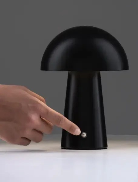 Dizajnová stojaca lampa Ande Čierna