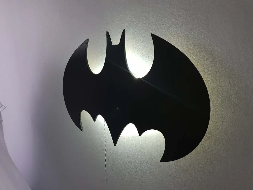 Nočná lampička batman - čierny, 31 cm