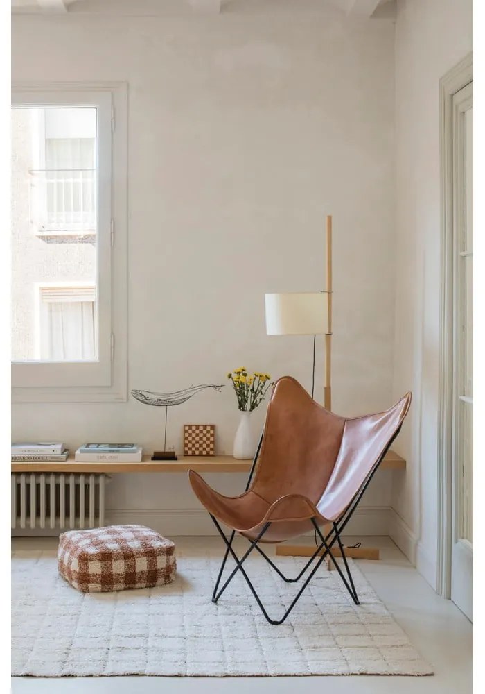 Hnedý detský puf Vichy Toffee – Lorena Canals