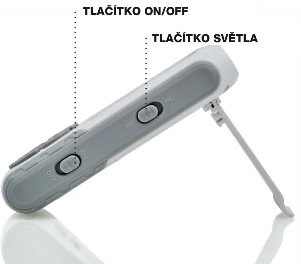 Digitálny teplomer - termosonda HiNOVA - sivý
