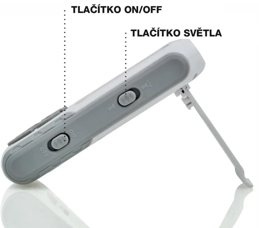Digitálny teplomer - termosonda HiNOVA - sivý