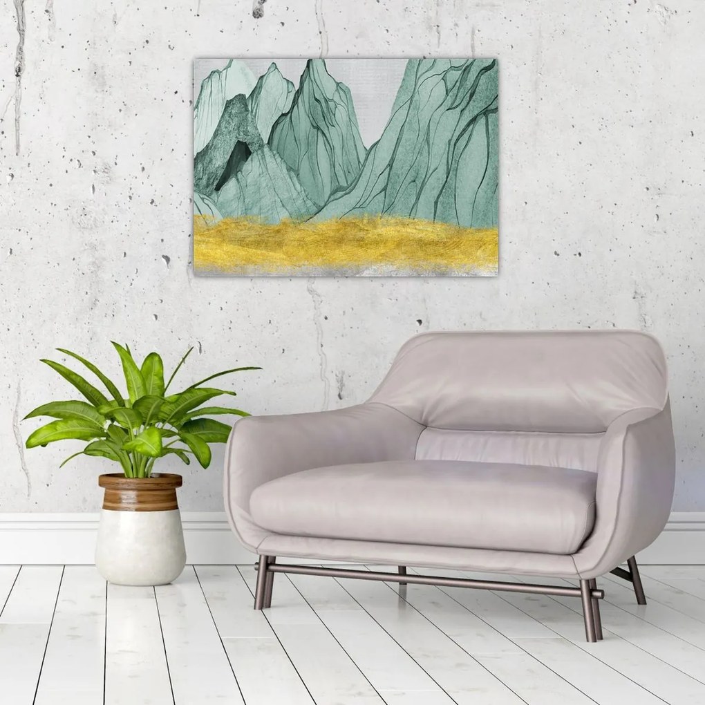 Obraz - Smaragdové hory N⁰1 (70x50 cm)