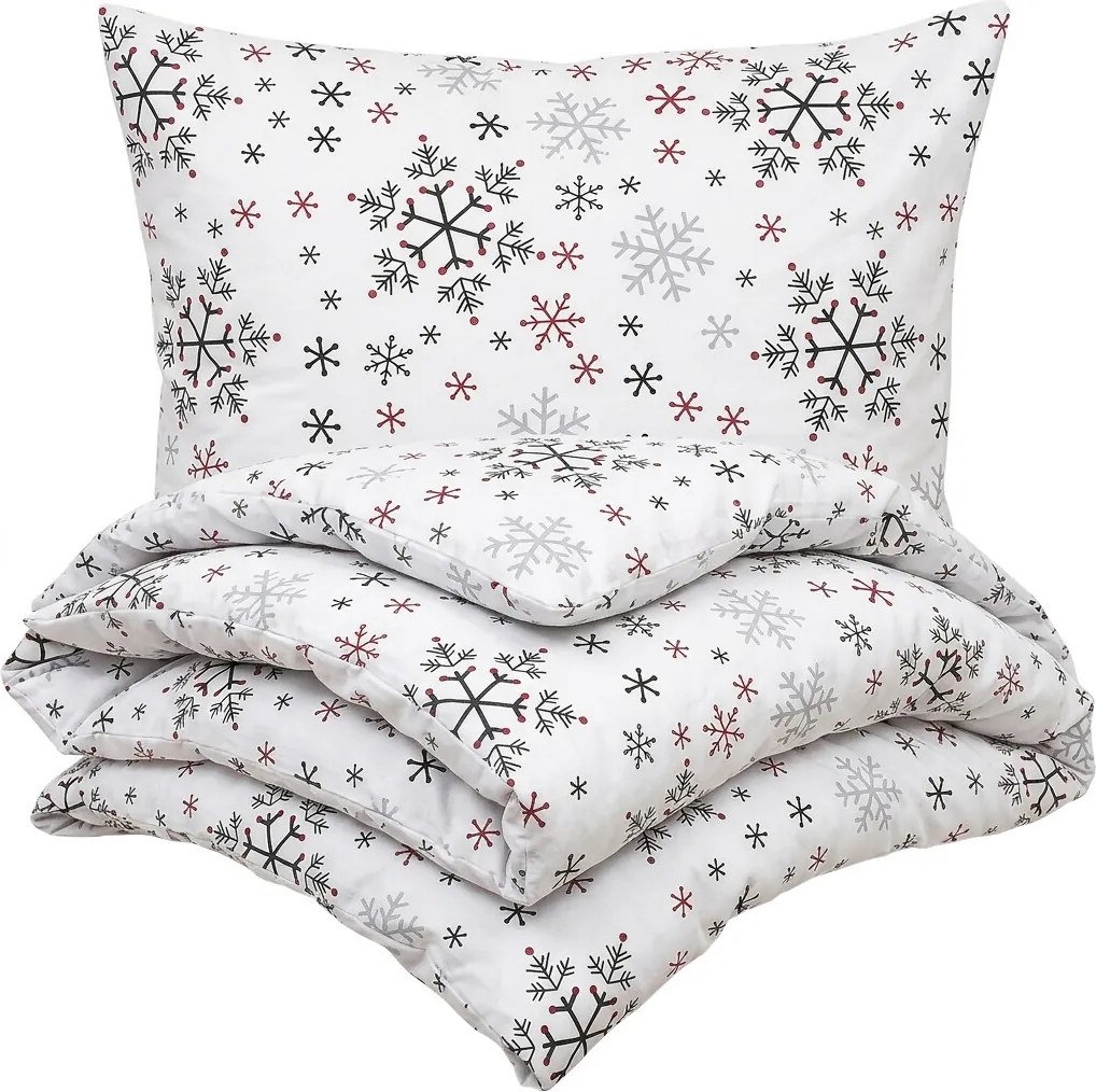 4Home Bavlnené obliečky Snowflakes, 220 x 200 cm, 2 ks 70 x 90 cm