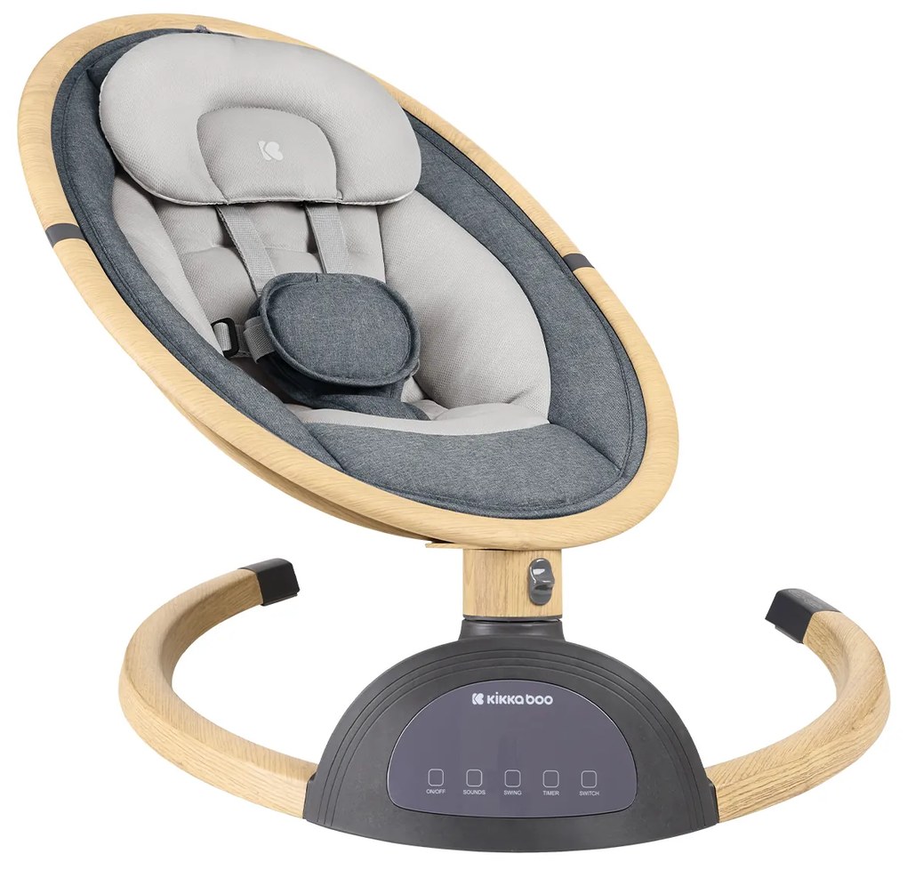 Hojdacie lehátko elektrické Ashlee Dark Grey