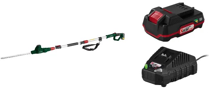 Parkside® Aku teleskopické nožnice na živý plot Pthsa 20-Li D5 + Akumulátor 20 V/2 Ah PAP 20 B1 + Nabíjačka 20 V/2,4 A PLG 20 C1 (800011183)