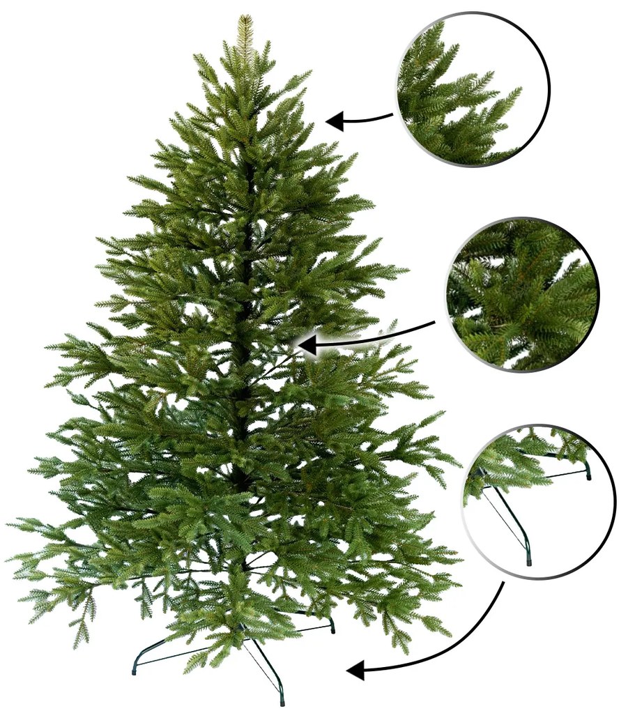 Foxigy Vianočný stromček Smrek kaukazský 3D 220cm Royal