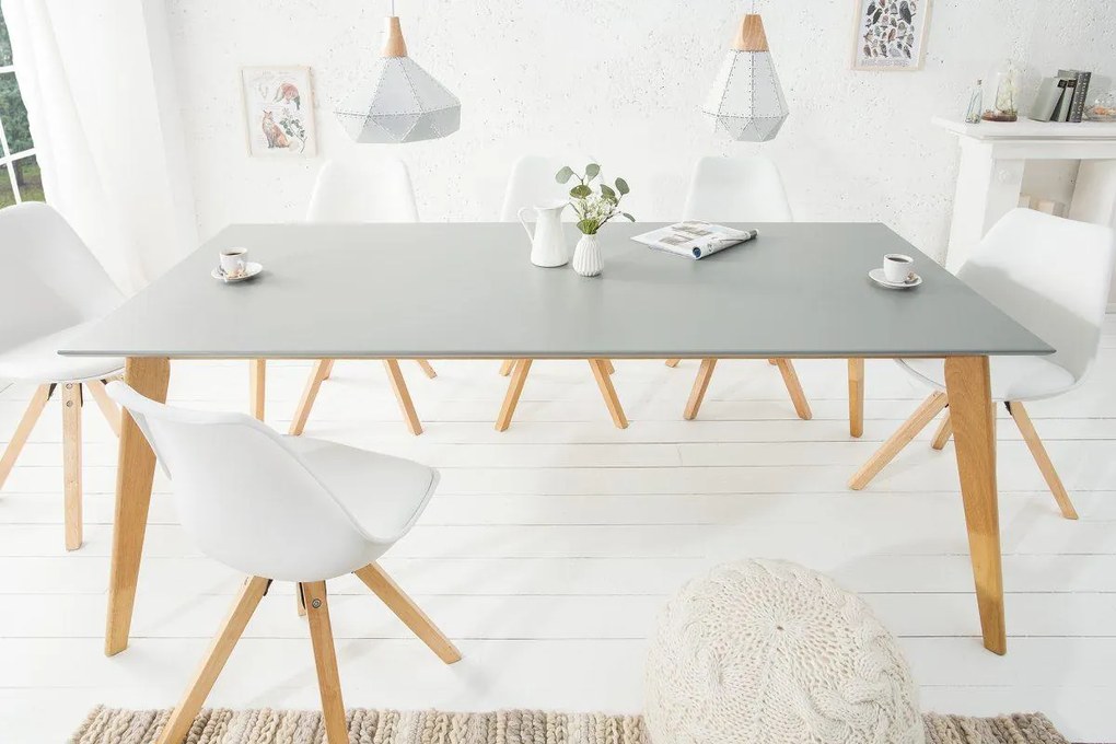 Dizajnový jedálenský stôl Sweden, 160 cm, sivý