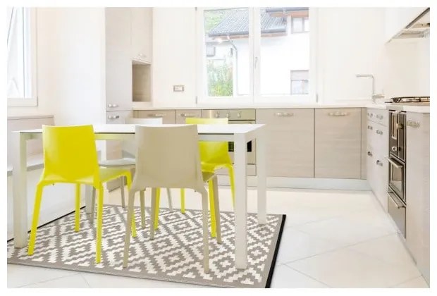 Béžovo-biely obojstranný vonkajší koberec Green Decore Parado, 120 × 180 cm