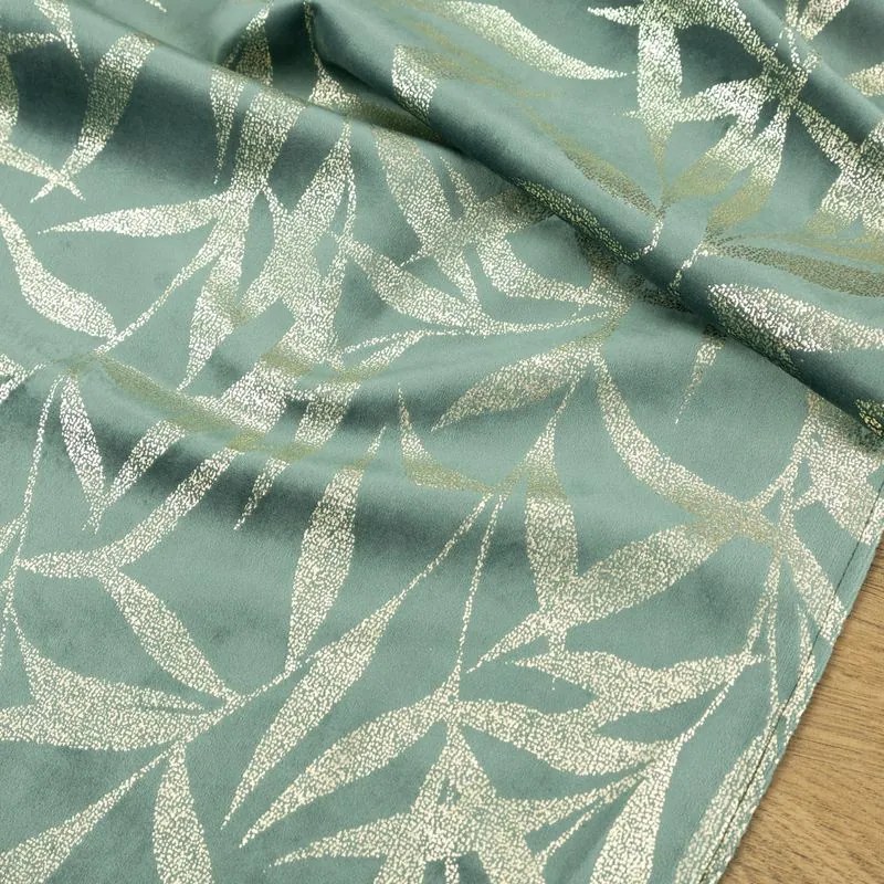 Dekorstudio Elegantný zamatový behúň na stôl BLINK 15 tmavomätový Rozmer behúňa (šírka x dĺžka): 35x140cm