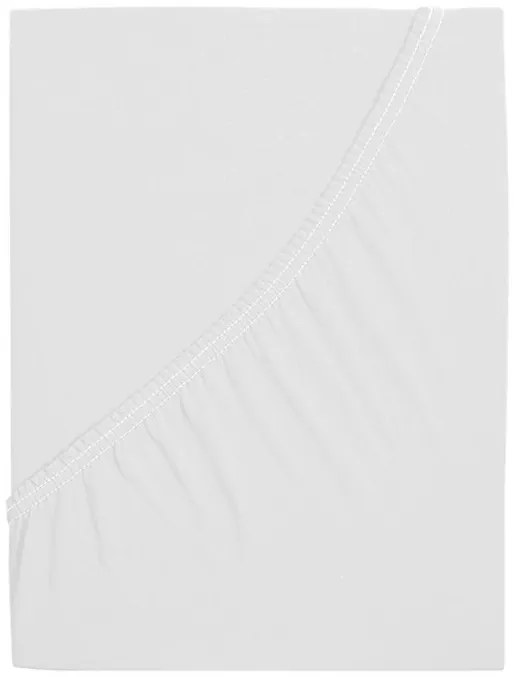 Jersey plachta do detskej postieľky EXCLUSIVE 70x140 cm biele