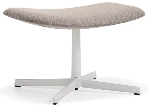 Podnožka LANGLEY, biela/šedohnedá