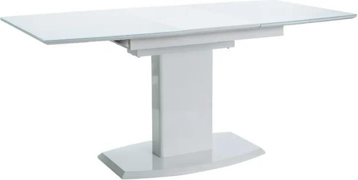 Najlacnejsinabytok AUSTIN jedálenský rozkladací stôl 120x80, biely lesk