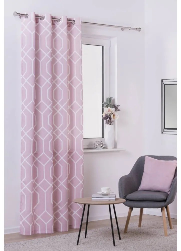 Záves Tissu 140x245 ružový