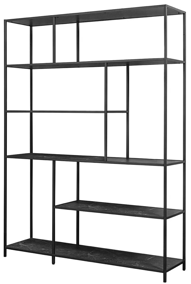 Dizajnový regál Maille 185 x 135 cm vzor mramor čierny - Skladom na SK