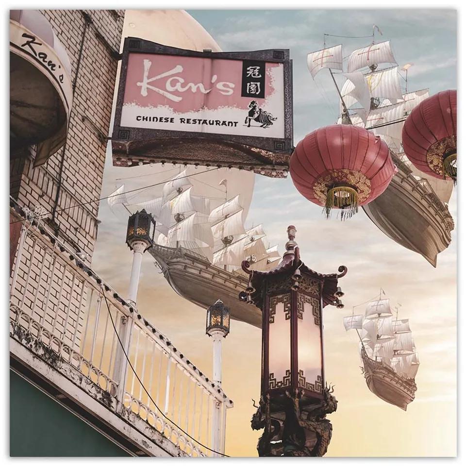 Gario Obraz na plátne Lode na oblohe - Zehem Chong Rozmery: 30 x 30 cm