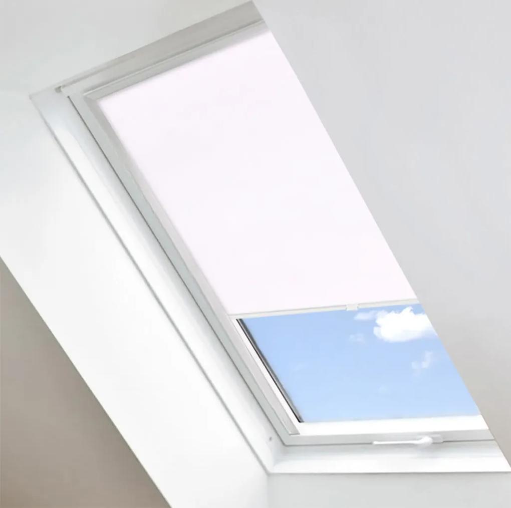 FOA Látková roleta na strešné okná, BASIC, Biela, LT 101 , 35 x 54 cm, Farba profilu: Biela