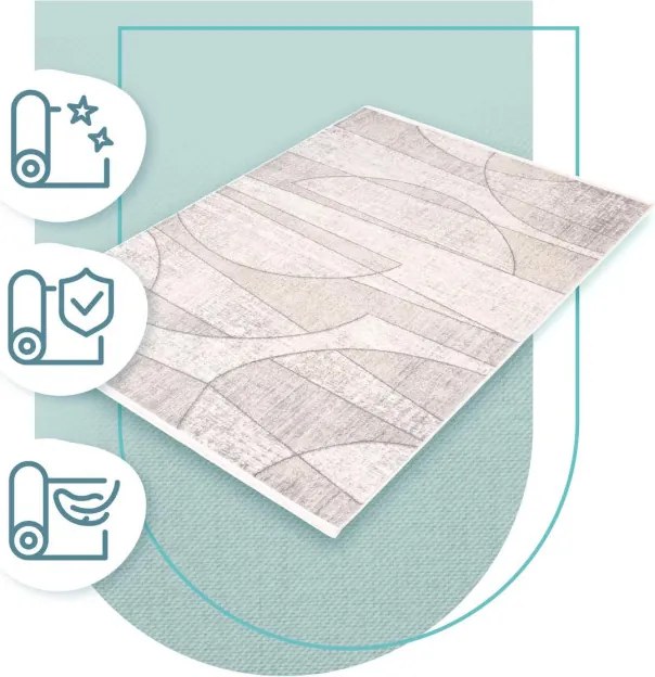 Koberec EIRE SLIGO strieborný