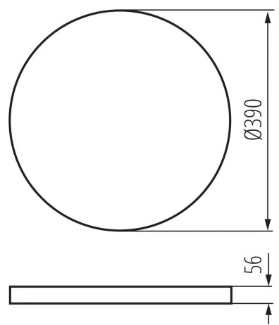 Kanlux 38610 - LED Stmievat. svietidlo PLAFON LED/20W/230V 3000-6500K Wi-Fi čierna