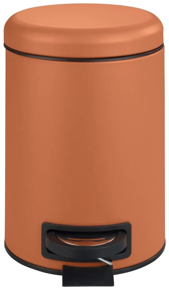 Oranžový kôš do kúpeľne Wenko Leman, 3 l