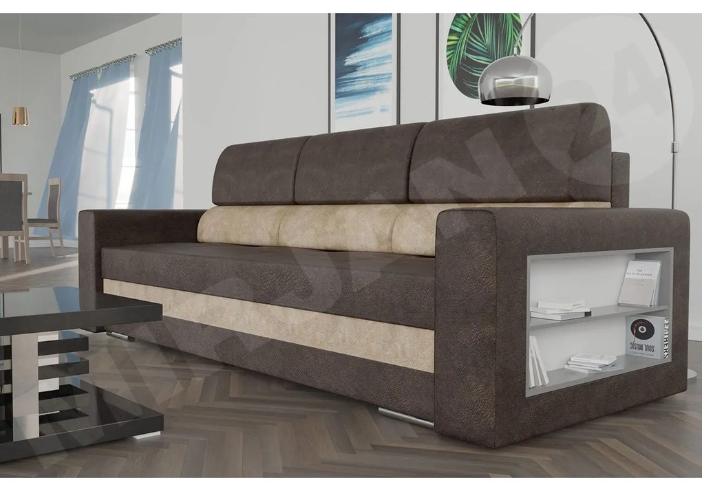 Pohovka s úložným priestorom Carina, Dostupné poťahy: Amor Velvet 4311