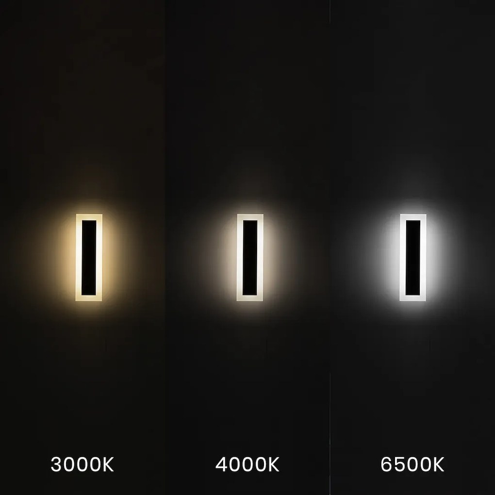 Nástenné LED svietidlo Wow, 1x LED 10w, 3000-6500k, 3CCT, (30 cm)