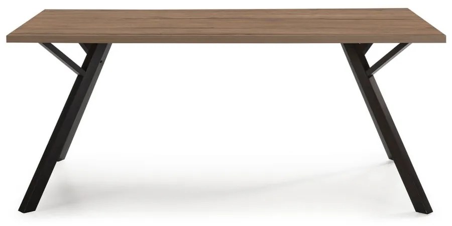 Jedálenský stôl s doskou v dekore orechového dreva 90x160 cm Paola - Marckeric