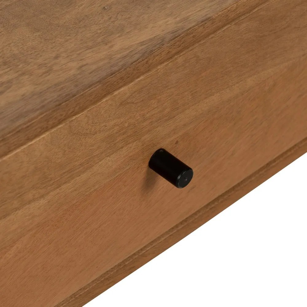 Konferenčný stolík z masívu mindi v prírodnej farbe 60x120 cm Mahón – Ixia