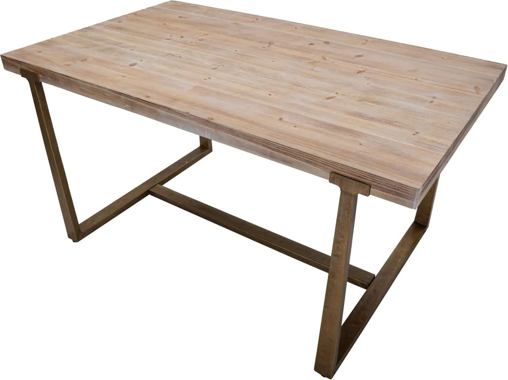 Jedálenský stôl Ankara 150 cm hnedý/zlatý