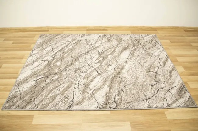 Metrážny koberec Aqua Marble 19 mramor sivý
