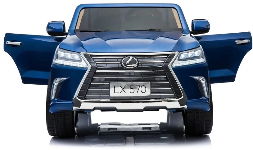 RAMIZ ELEKTRICKÉ AUTÍČKO  LEXUS LX570 - LAKOVANÉ - MODRÉ  - MOTOR - 4x45W BATÉRIA - 12V10Ah - 2023