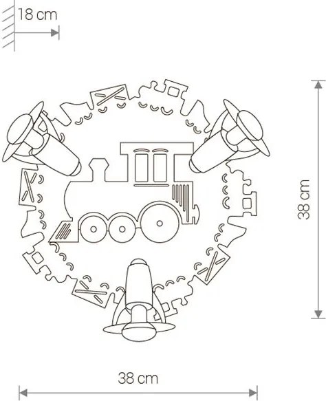 Svietidlo Nowodvorski TRAIN III 4064