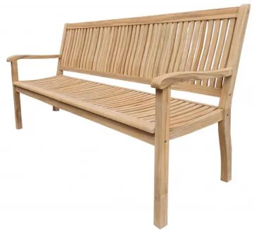 Doppler TECTONA - drevená záhradná teaková lavica 3 sedadlová
