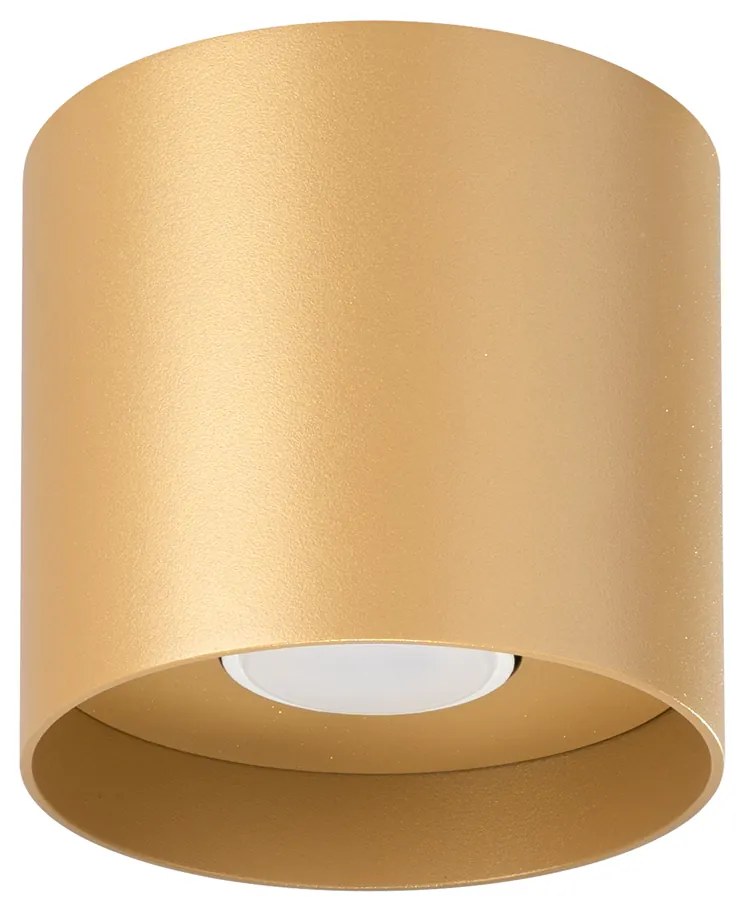 Stropné svietidlo Mika, 1x zlaté kovové tienidlo