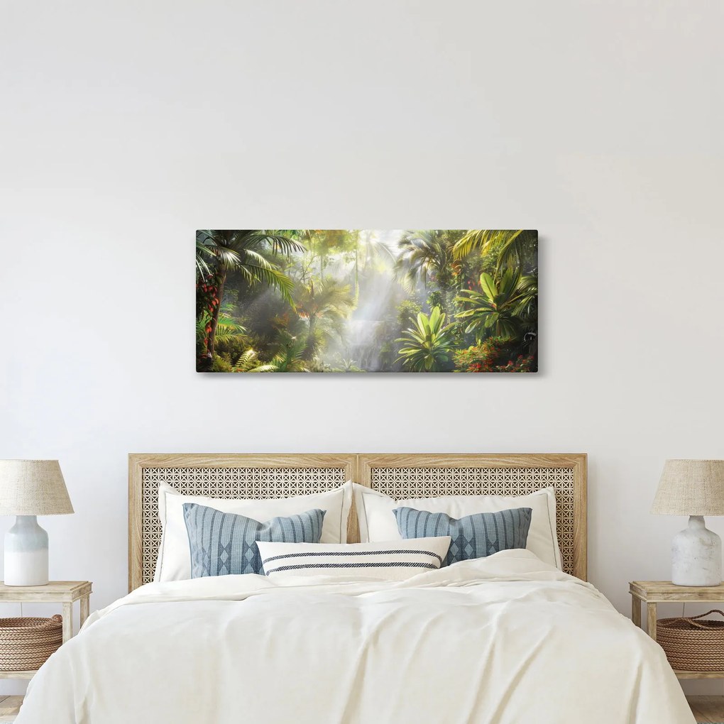 Obraz - Tropický dažďový prales (120x50 cm)