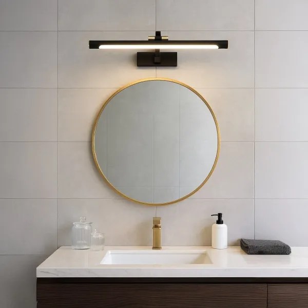LED Kúpeľňové osvetlenie zrkadla VINCI LED/15W/230V 60 cm IP44 čierne