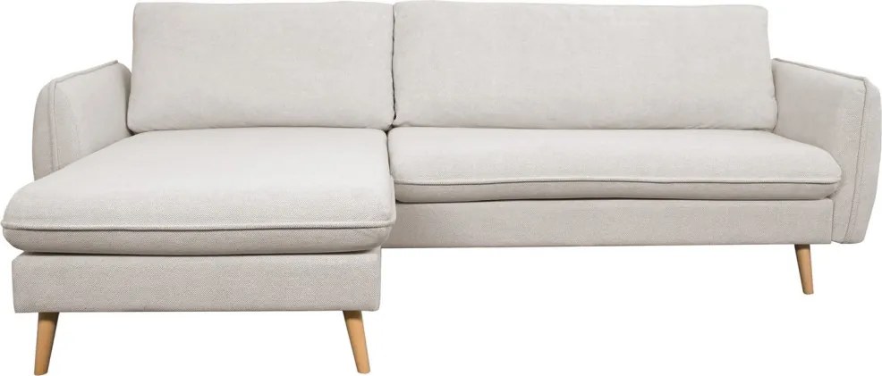 Rohová sedačka Salma, krémová látka, univerzálna pravá/ľavá