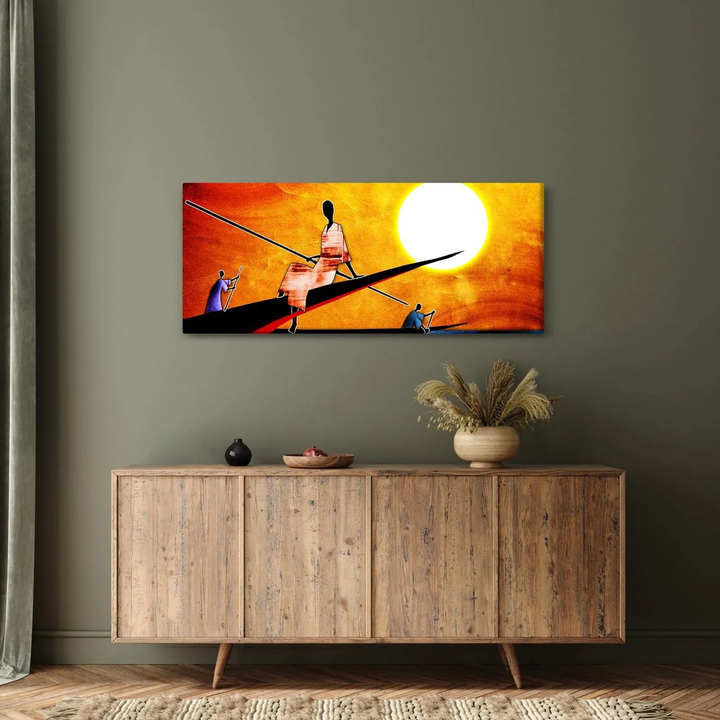 Obraz dobovej starovekej maľby (120x50 cm)
