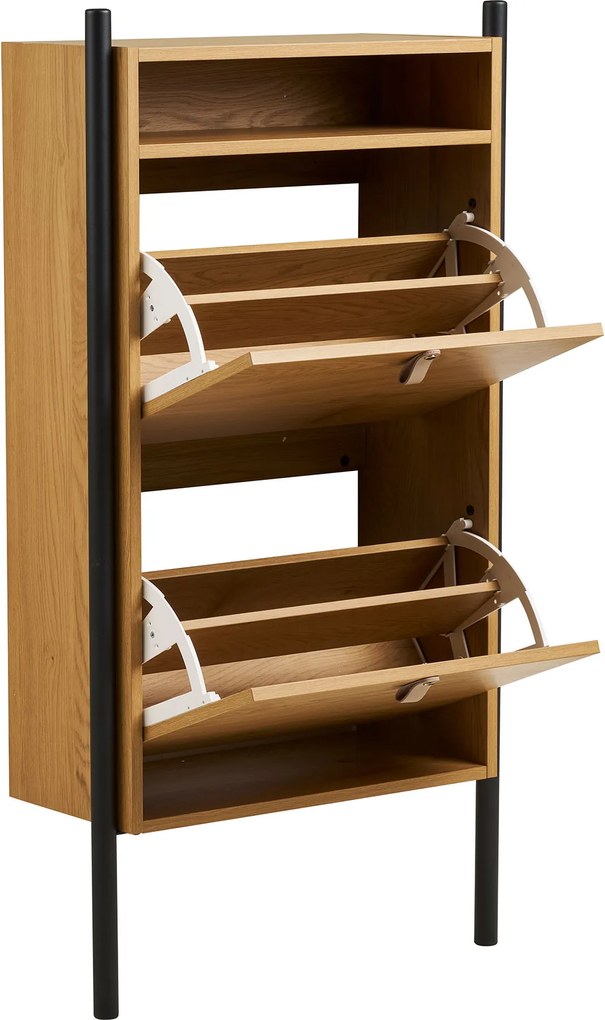 Skrinka na topánky Basilina 3 (prírodná). Akcia -9%. Vlastná spoľahlivá doprava až k Vám domov. 1147509